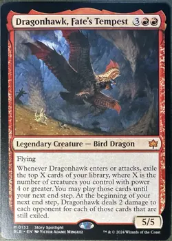 Dragonhawk, Fate's Tempest - PACK FRESH NM/Mint - Bloomburrow BLB M 0132 - MTG - Image 1