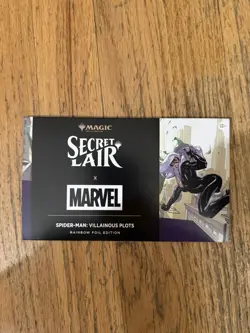 MTG Secret Lair x Marvel's Spider-Man: Villainous Plots Foil Edition In Hand - Image 1