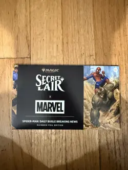MTG Secret Lair x Marvel's Spider-Man: Daily Bugle Breaking News Rainbow Foil - Image 1