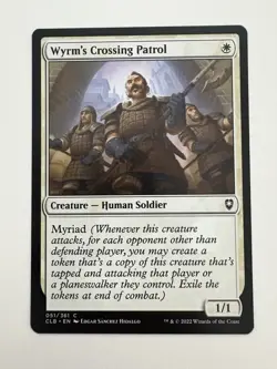 Wyrm’s Crossing Patrol MTG Magic the Gathering Card NM Near Mint CLB - Image 1