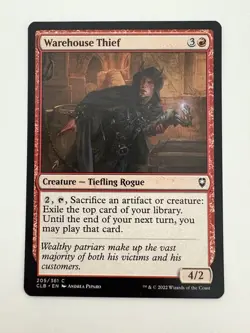 Warehouse Thief MTG Magic the Gathering Card NM Near Mint CLB - Image 1