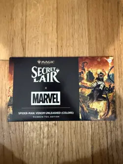 MTG Foil Secret Lair Marvel's Spider-Man: Venom Unleashed Colors New Sealed - Image 1