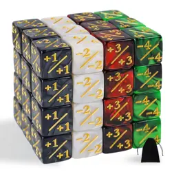 48 Pieces MTG Counters Token Dice, Magic The Gathering Glitter Sparkle Loyalt... - Image 1