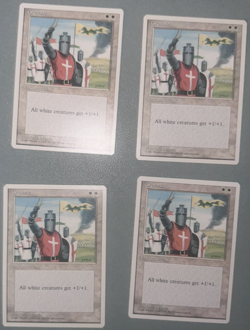 MTG CRUSADE 4x Fourth Edition LP/NM Crusades 4th Playset Magic Premodern - Image 1