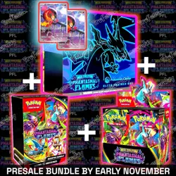 POKEMON CENTER MEGA PHANTASMAL FLAMES ETB BOOSTER BOX BUNDLE PRESALE 14 NOV 25 - Image 1