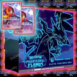 POKEMON CENTER MEGA PHANTASMAL FLAMES ETB BOOSTER BOX BUNDLE PRESALE 14 NOV 25 - Image 2