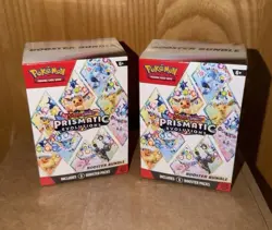 Pokemon TCG Prismatic Evolutions Booster Bundles Sealed, 2-Pack - Image 1