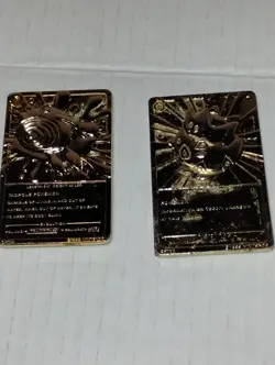 Pokemon 24k Gold Cards Set Of 2 Heavy Burger King - Image 2