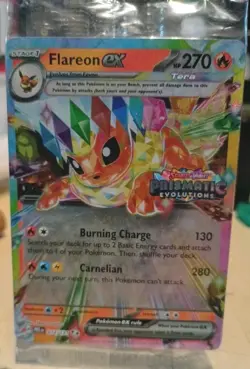 2025 Sealed Pokemon SV Prismatic Evolutions PRE EN Flareon ex Promos #014/131 - Image 1