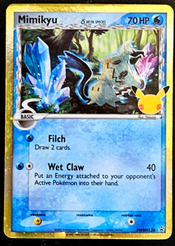 Pokemon Mimikyu SWSH136 Black Star Promo Delta Species 25th Celebrations - Image 1