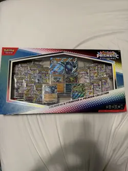 Pokemon TCG Scarlet And Violet Prismatic Cards Evolutions Premium Collection Box - Image 1