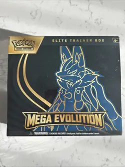 POKEMON MEGA EVOLUTION - LUCARIO Elite Trainer Box ETB Will ship out same day!! - Image 1