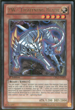 ZW - LAMA FULMINE • (Zw - Lightning Blade) Rara CBLZ IT005 • INGLESE • Yugioh! - Image 1
