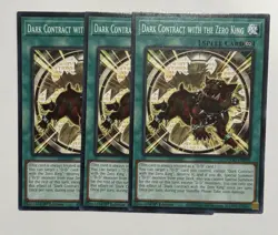 3X Dark Contract With The Zero King DOOD-EN054 C NM 1st Ed Yugioh - Image 1
