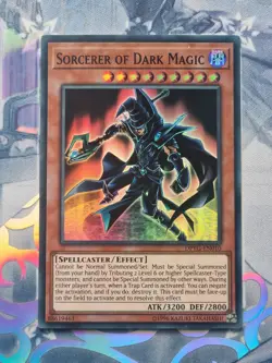 DPYG-EN010 Sorcerer of Dark Magic Super Rare Unlimited Edition NM YuGiOh TCG - Image 1