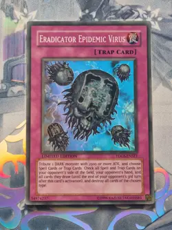 TDGS-ENSE1 Eradicator Epidemic Virus Super Rare Limited Edition LP! YuGiOh TCG - Image 1