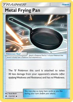 Metal Frying Pan 112/131 Forbidden Light Pokemon Card NM - Image 1