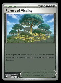 Forest of Vitality Reverse Holo 117/132 Pokemon Mega Evolution English Card - Image 1