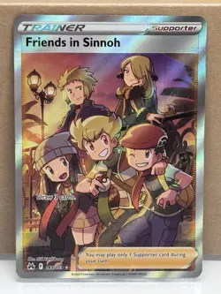 Pokemon TCG Crown Zenith Friends in Sinnoh Full Art Holo Ultra Rare Card 149/159 - Image 1