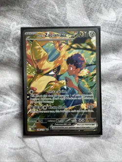 Pokemon Card Hop's Zacian ex 186/159 Journey Together Secret Rare Near Mint - Image 1