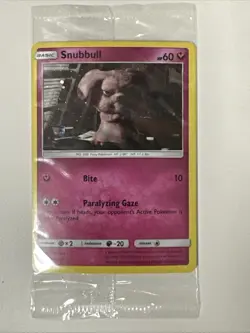 Snubbull SM200 Promo 2019 Sealed Pokemon Card Cosmic Holo - Image 1