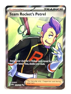 Team Rockets Petrel 226/182 Destined Rivals Ultra Rare Full Art Pokemon TCG Card - Image 1