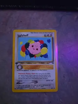 Igglybuff Pokemon Trading Card 1st Edition Neo Discovery 40/75 - Image 1