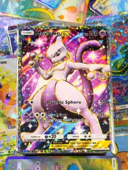 Mewtwo ex proxy pocket card app tcg full art Genetic Apex set - Image 1