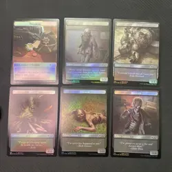 Walker/ Treasure Token (set of 6) Walking Dead Secret Lair (Magic Gathering) - Image 1
