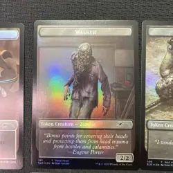 Walker/ Treasure Token (set of 6) Walking Dead Secret Lair (Magic Gathering) - Image 4