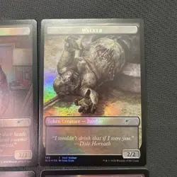 Walker/ Treasure Token (set of 6) Walking Dead Secret Lair (Magic Gathering) - Image 5