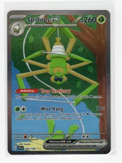 Pokemon TCG Spidops EX 243/198 Illustration Scarlet & Violet Base Set - Image 1