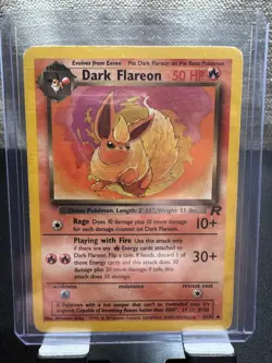 Pokemon TCG Dark Flareon Team Rocket 35/82 Regular Uncommon - Image 1