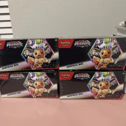 Pokemon TCG Scarlet & Violet Prismatic Evolutions Surprise Box Lot of 4 Sealed - Image 1