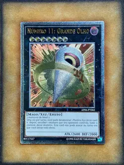 Yugioh Number 11: Big Eye AP06-EN002 AP06-PT002 Ultimate Rare PORTUGUESE NM - Image 1