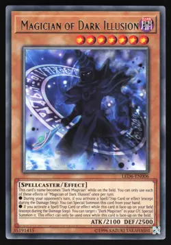 Magician of Dark Illusion - LED6-EN006 - Rare - Unlimited Yugioh - Image 1