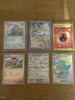 Pokemon TCG 6 Card Lot - Eevee 173 Promo, Tepig Masterball, Lairon 37, And More - Image 1