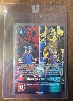 Digimon Card Game Tai Kamiya & Matt Ishida EX9-066 Alternate Art Versus Monsters - Image 1