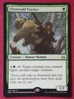 Magic The Gathering MODERN MASTERS 2017 MM3 ULVENWALD TRACKER green card MTG - Image 1
