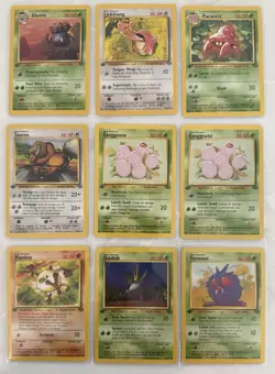 1999 1st Edition Jungle Pokemon Cards WOTC Lot of 9 Fresh Pull Never Played - Image 1
