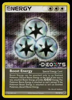 Pokemon Card - Boost Energy Deoxys 93/107 Reverse Holo Stamped - Image 1
