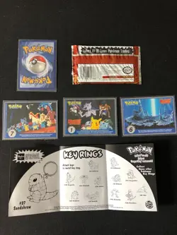 VINTAGE Pokemon TOPPS Trading Cards TV Animation Edition 1 Sealed Pack + extras - Image 2
