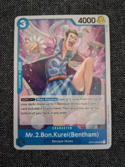 Mr.2.Bon.Kurei (Bentham) OP01-084 Romance Dawn Trading Card One Piece - Image 1