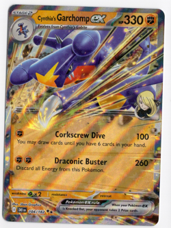 Cynthia's Garchomp ex 104/182 Destined Rivals Holo Pokemon Card - Image 1
