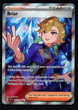 Briar 163/142 Stellar Crown Pokemon Card Full Art Trainer - Image 1