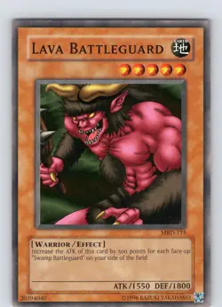Yu-Gi-Oh TCG Lava Battleguard MRD-115 Unlimited Regular Common Card Played LP - Image 1