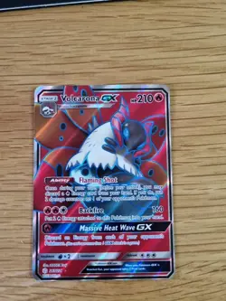 VOLCARONA GX 213/236 POKEMON CARD (COSMIC ECLIPSE SET) FULL ART HOLO - Image 1