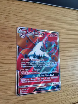 VOLCARONA GX 213/236 POKEMON CARD (COSMIC ECLIPSE SET) FULL ART HOLO - Image 2