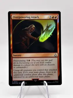 Overpowering Attack 0037 Foil Universes Beyond: Assassin's Creed ACR MTG NM - Image 1