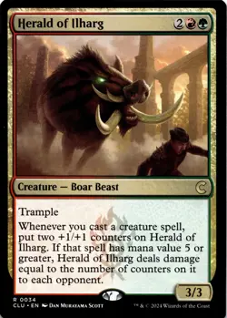 MTG Herald of Ilharg | NM | Ravnica: Clue Edition {CLU} - Image 1